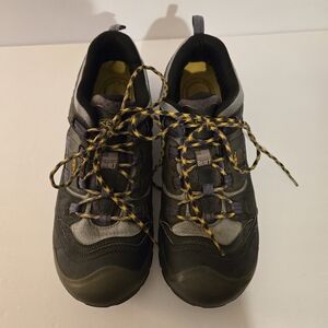 Keen Mens Black and Gray Lace Up Shoes Size 11D
